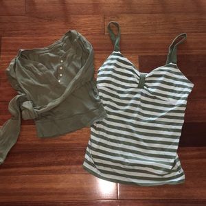 AE Size L top and size XL cami
